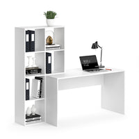 Vicco Scrivania con ripiani Bianco 166.8 x 59 cm