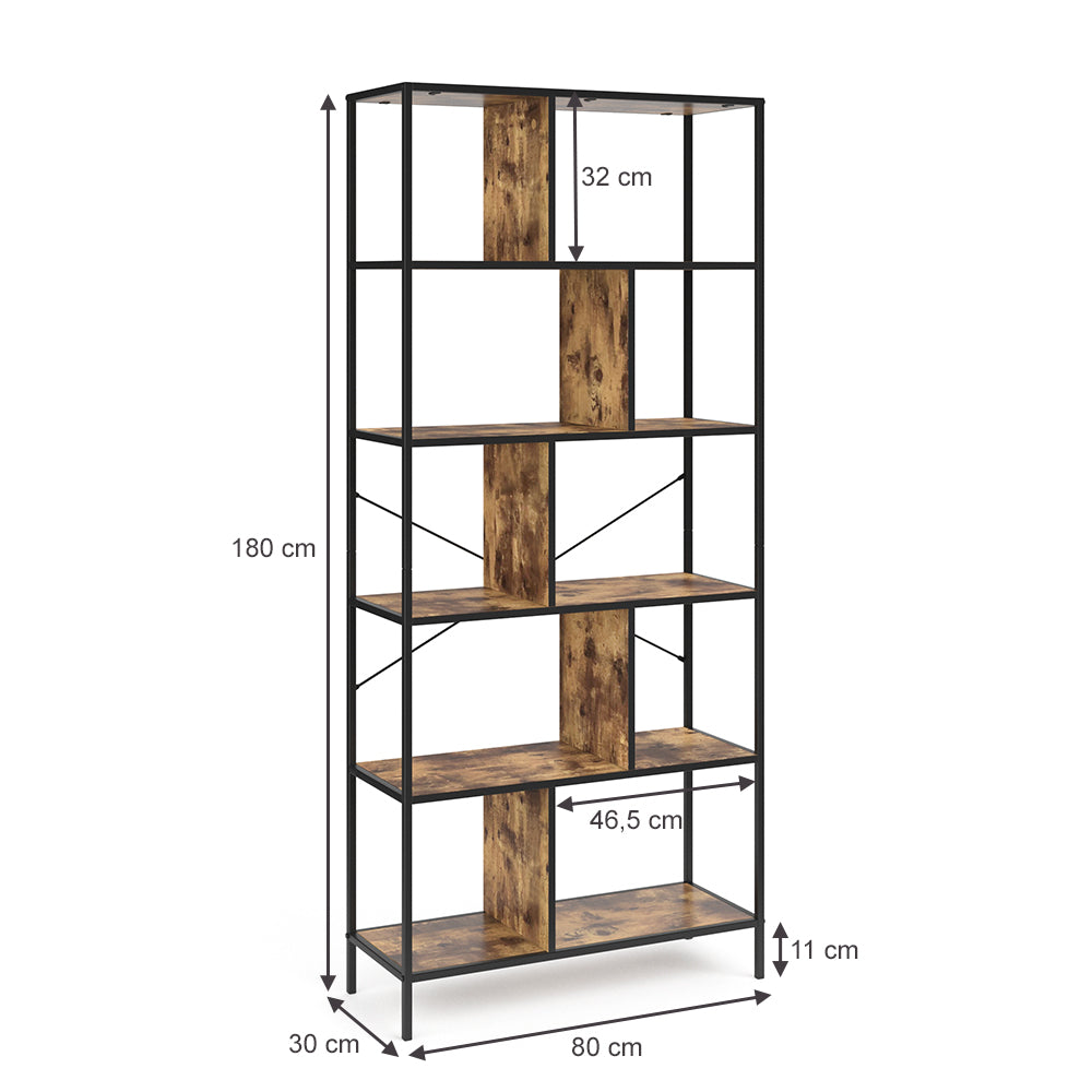 Vicco Divisorio per ambienti Legno antico 80 x 180 cm
