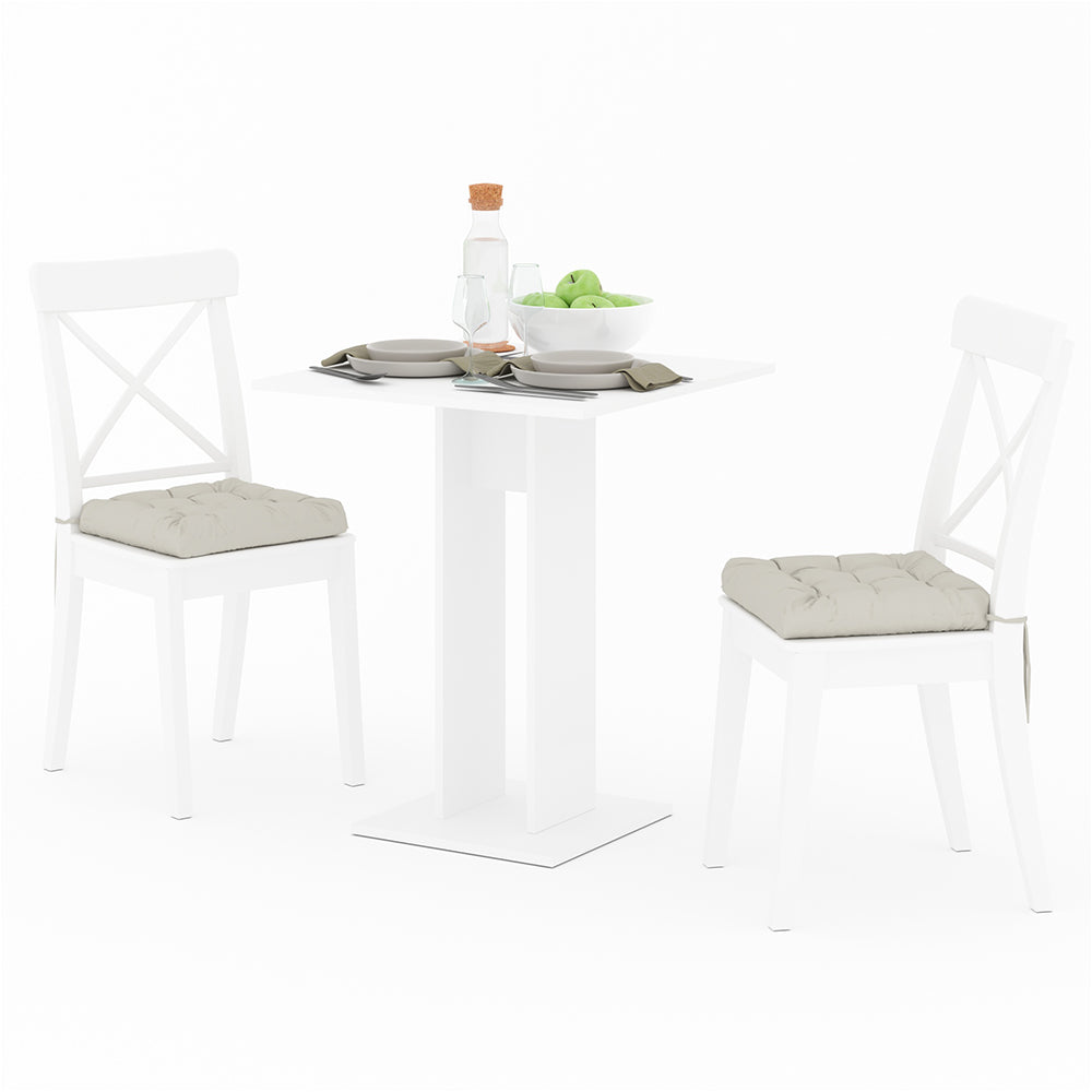 Vicco Tavolo da pranzo Bianco 65 x 65 cm