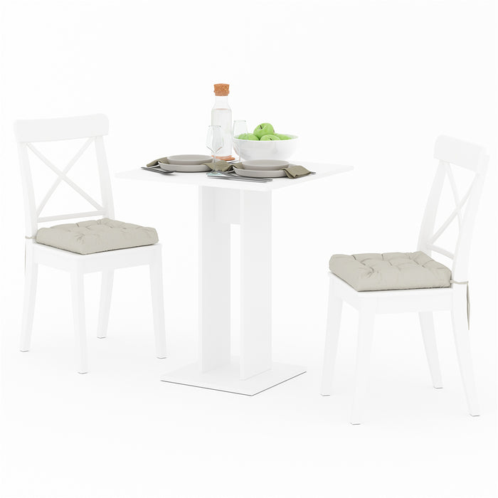Vicco Tavolo da pranzo Bianco 65 x 65 cm