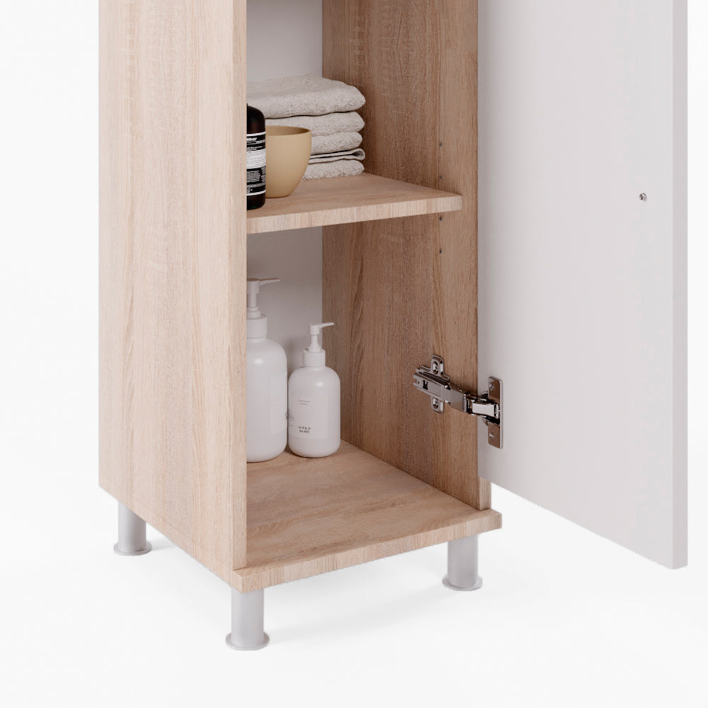 Vicco Mobiletto bagno Sonoma/Bianco 30 x 95 cm