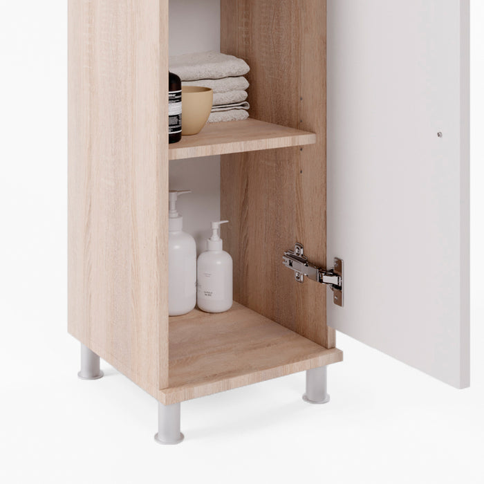 Vicco Mobiletto bagno Sonoma/Bianco 30 x 95 cm