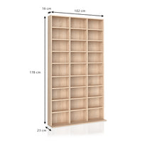 Vicco Scaffale porta cd Sonoma 102 x 178 cm