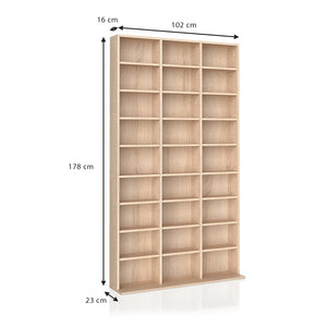 Vicco Scaffale porta cd Sonoma 102 x 178 cm