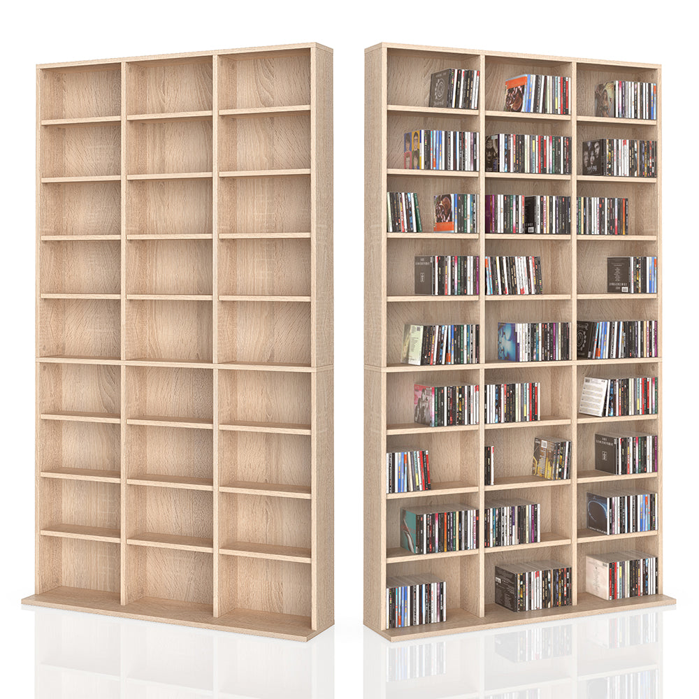 Vicco Scaffale porta cd Sonoma 102 x 178 cm