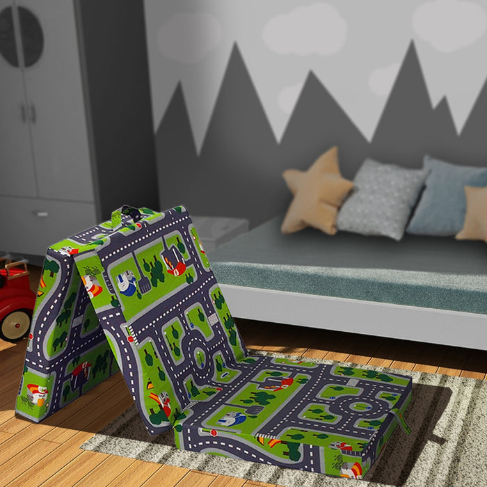 Vitalispa Materasso pieghevole Verde 190 x 70 cm