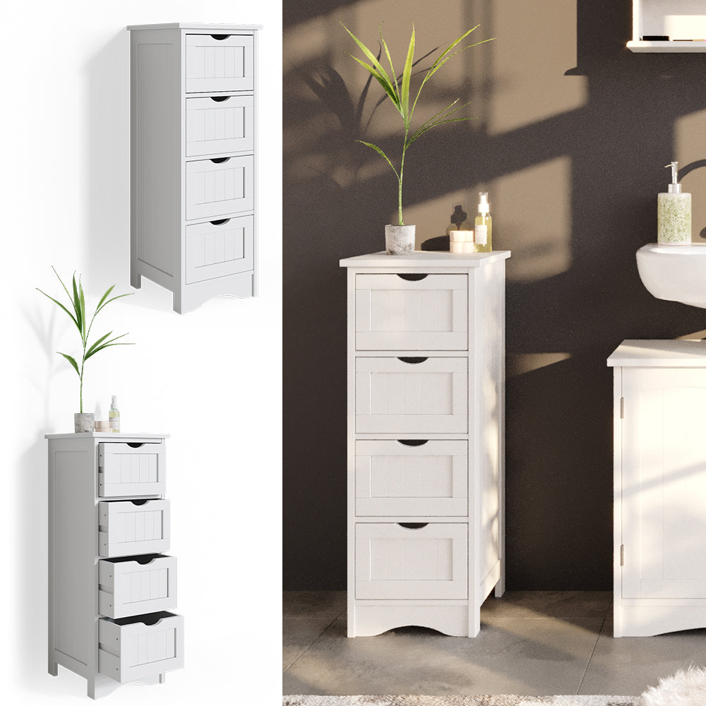 Vicco Cassettiera da bagno Bianco 30 x 81 cm