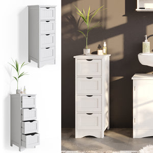 Vicco Cassettiera da bagno Bianco 30 x 81 cm