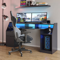 Vicco Scrivania computer Nero 179.8 x 65.5 cm