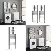 Vicco Mobile per lavatrice Calcestruzzo 64 x 190 cm