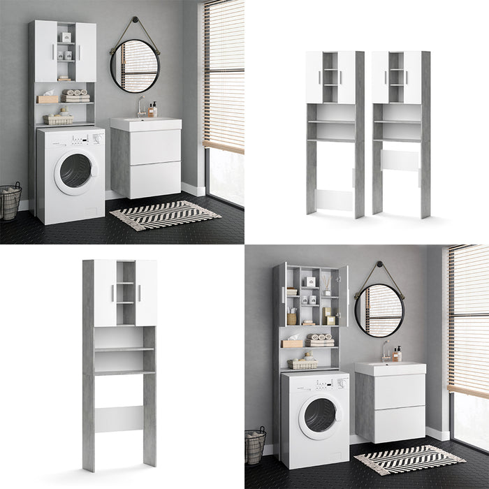 Vicco Mobile per lavatrice Calcestruzzo 64 x 190 cm