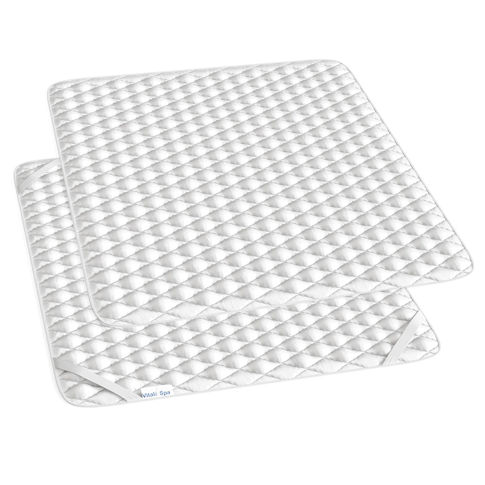 Vitalispa Сoprimaterasso Bianco 180 x 200 cm Lavabile fino a 60°C e adatto all'asciugatrice