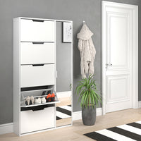 Vicco Scarpiera da ingresso Bianco 22 x 169 cm
