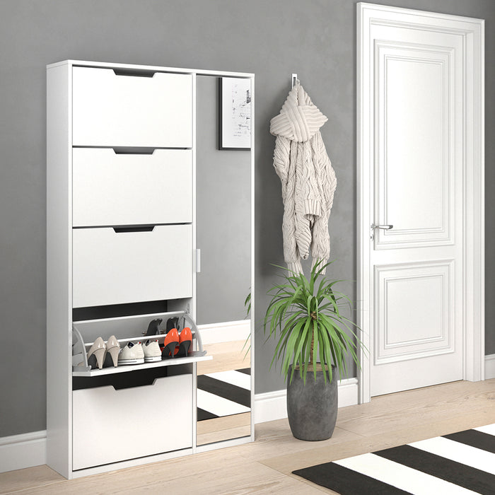 Vicco Scarpiera da ingresso Bianco 22 x 169 cm