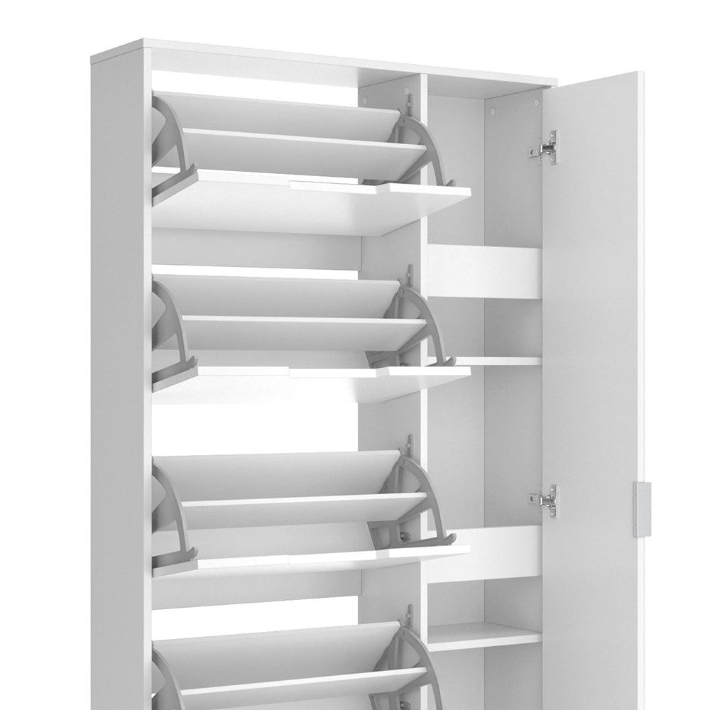 Vicco Scarpiera da ingresso Bianco 22 x 169 cm