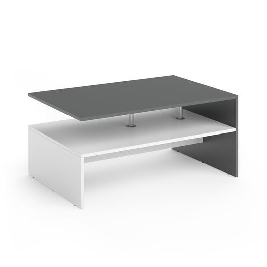 Vicco Tavolino da salotto Bianco/antracite 90 x 60 cm