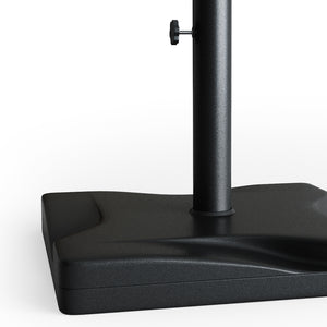 OK-Living Supporto per ombrellone Nero 42 x 42 cm