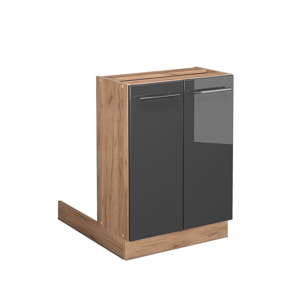 Vicco Isola cucina Antracite lucido 60 cm senza piano di lavoro