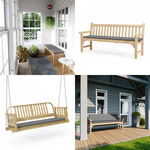 Vicco Coprisedile Grigio 140 cm