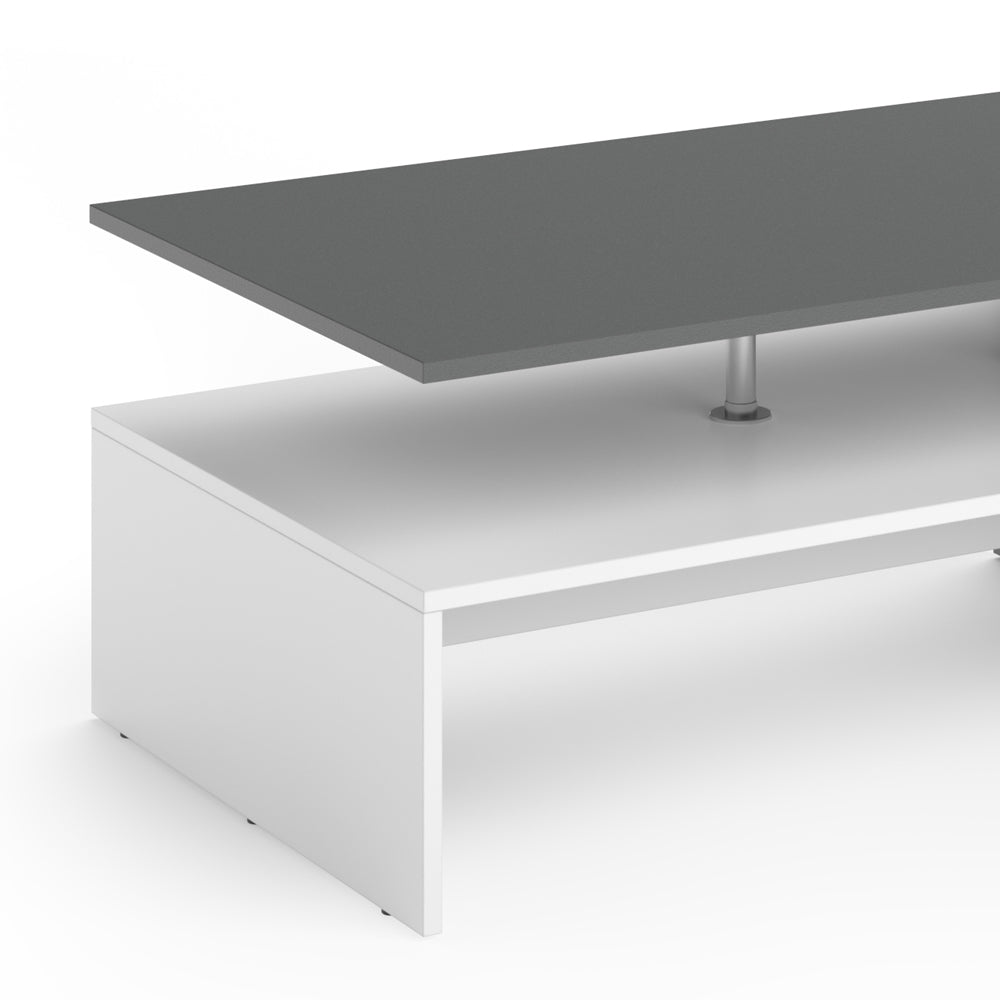 Vicco Tavolino da salotto Bianco/antracite 90 x 60 cm