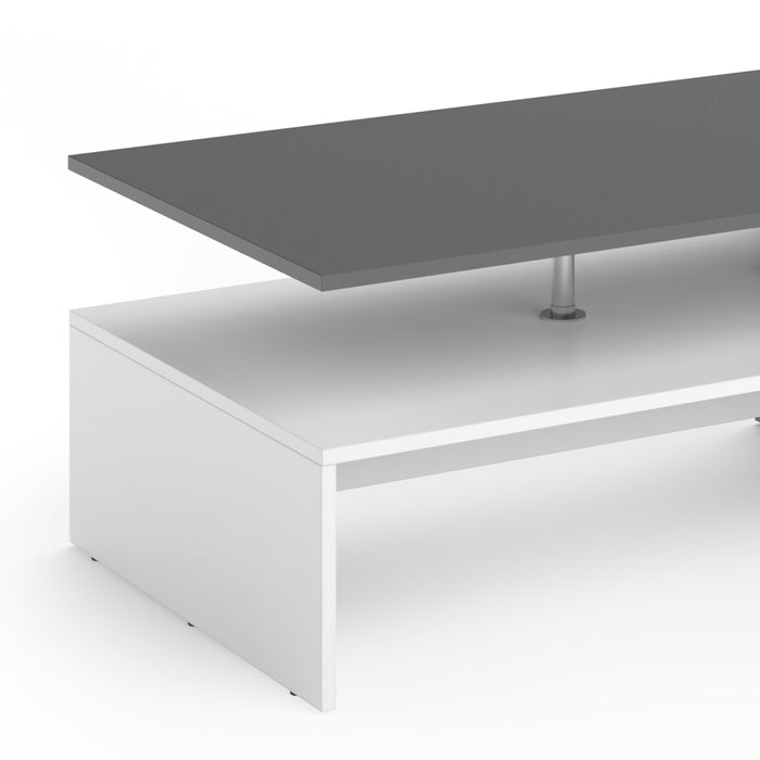 Vicco Tavolino da salotto Bianco/antracite 90 x 60 cm