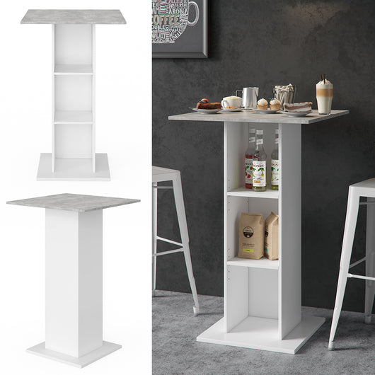 Vicco Tavolo bar alto Calcestruzzo 70 x 70 cm