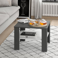 Vicco Tavolino da salotto Bianco/antracite 60 x 60 cm