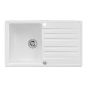 Bergström Lavello da cucina Bianco 76.5 x 46 cm con asciugatura