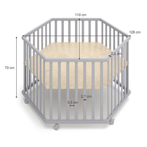 Vitalispa Box Grigio 128 x 110 cm 6 angoli