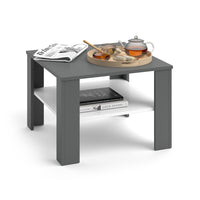 Vicco Tavolino da salotto Bianco/antracite 60 x 60 cm