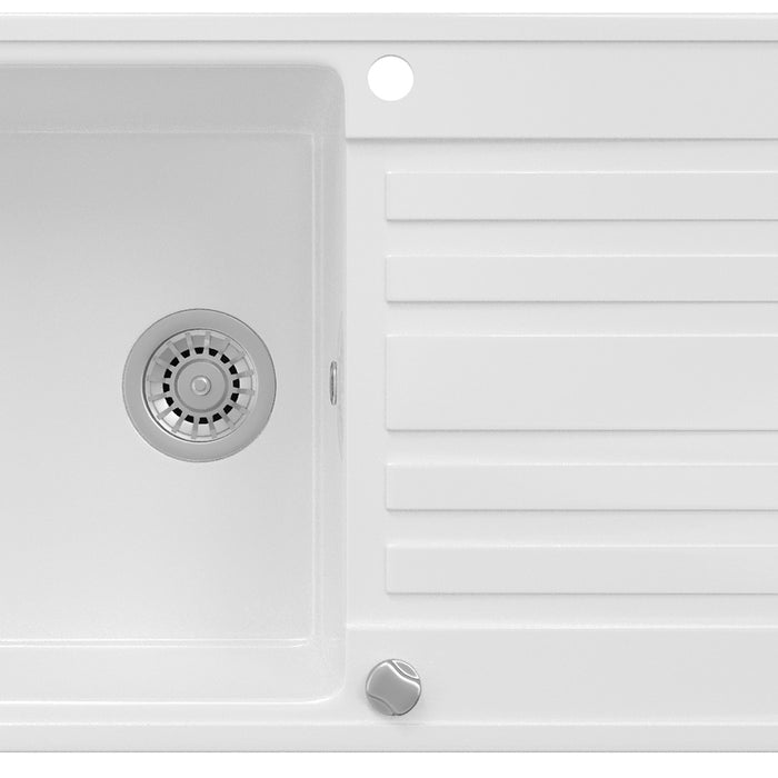 Bergström Lavello da cucina Bianco 76.5 x 46 cm con asciugatura