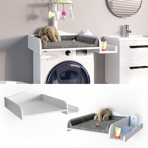 Vicco Piano fasciatoio Bianco 83.2 x 72 cm su lavatrice