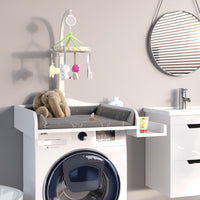Vicco Piano fasciatoio Bianco 83.2 x 72 cm su lavatrice