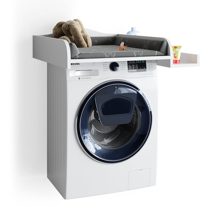 Vicco Piano fasciatoio Bianco 83.2 x 72 cm su lavatrice