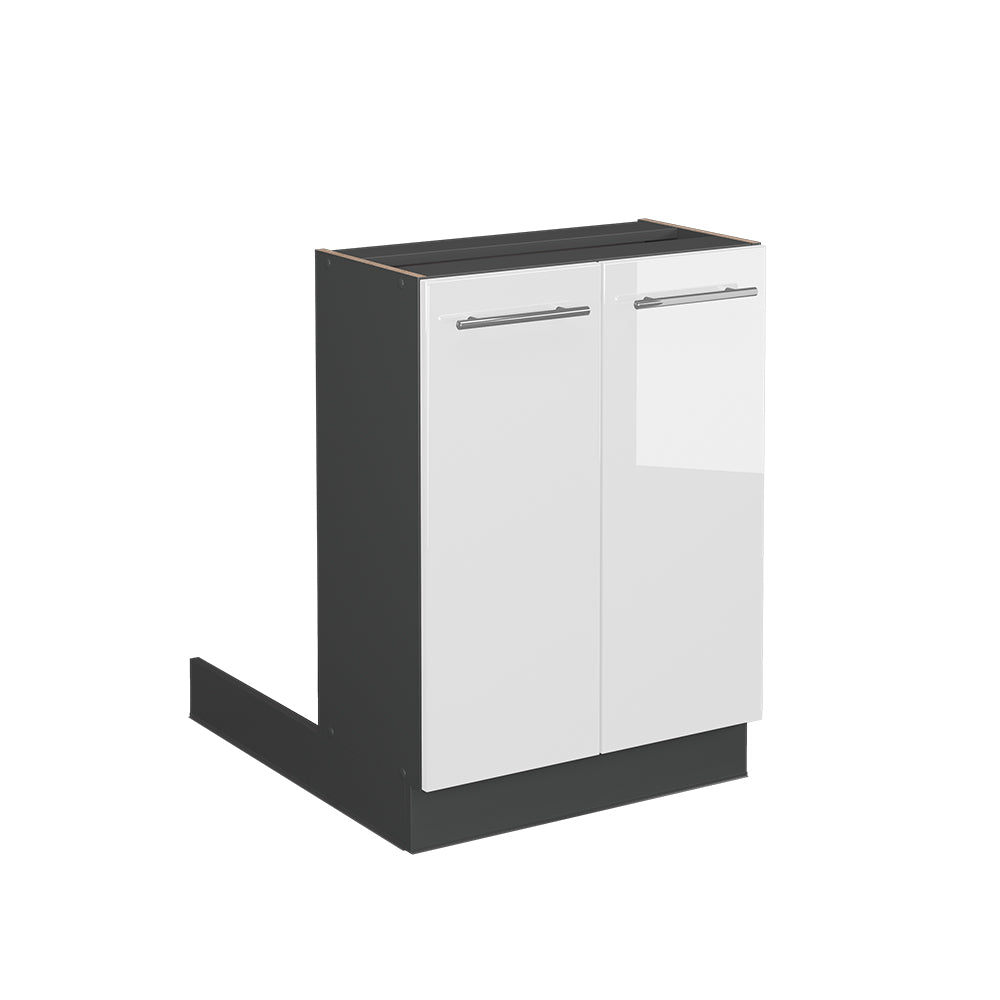 Vicco Isola cucina Bianco lucido 60 cm senza piano di lavoro