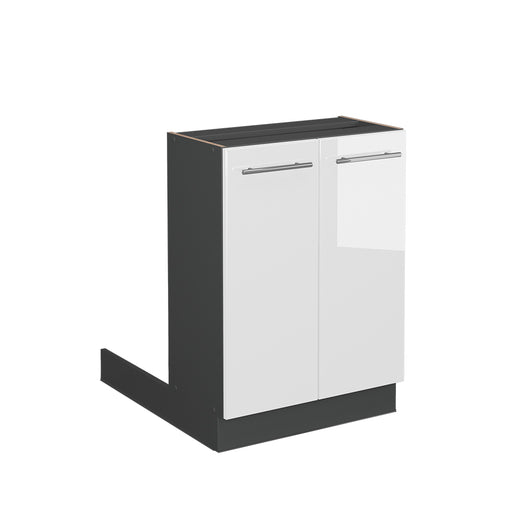 Vicco Isola cucina Bianco lucido 60 cm senza piano di lavoro