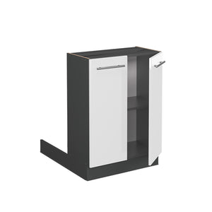 Vicco Isola cucina Bianco lucido 60 cm senza piano di lavoro