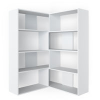 Vicco Scaffale angolare Bianco 170 x 142.4 cm