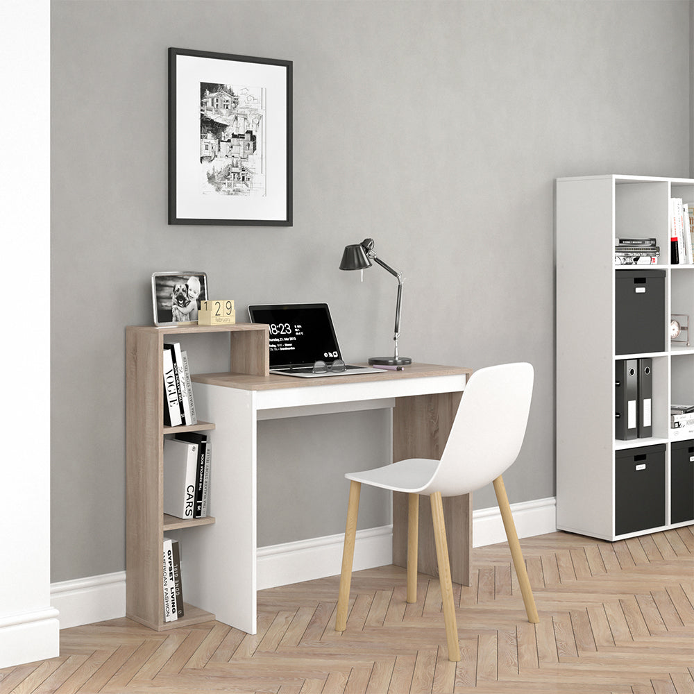 Vicco Scrivania con ripiani Sonoma 110 x 40 cm