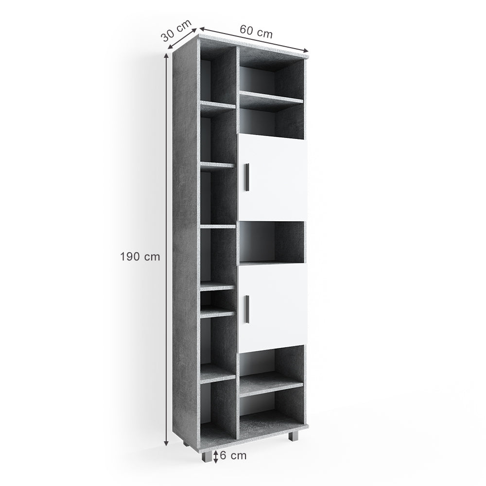 Vicco Mobile bagno alto Calcestruzzo 60 x 190 cm