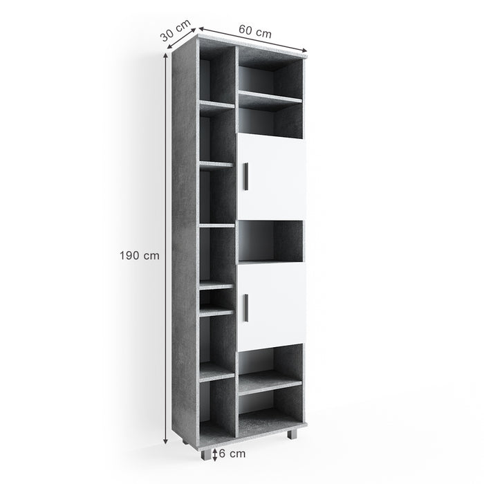 Vicco Mobile bagno alto Calcestruzzo 60 x 190 cm