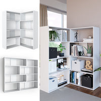 Vicco Scaffale angolare Bianco 170 x 142.4 cm