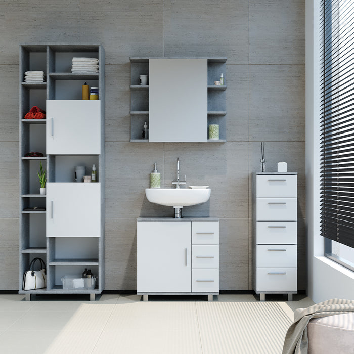 Vicco Mobile bagno alto Calcestruzzo 60 x 190 cm