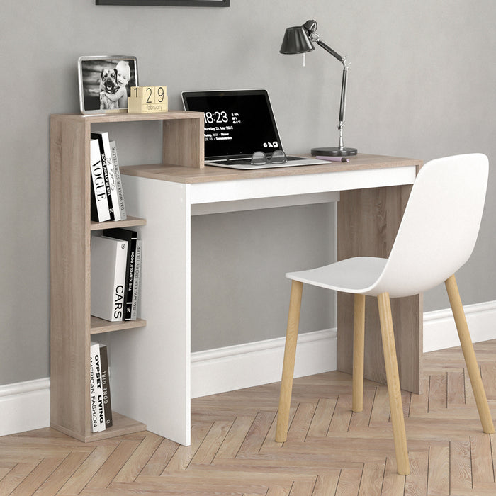 Vicco Scrivania con ripiani Sonoma 110 x 40 cm