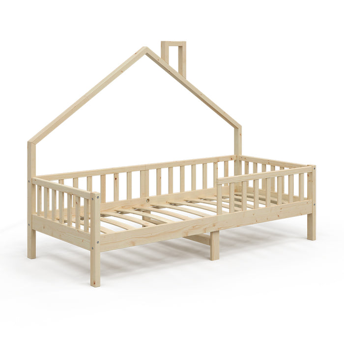 Vitalispa Letto da casa Legno naturale 90x200 cm