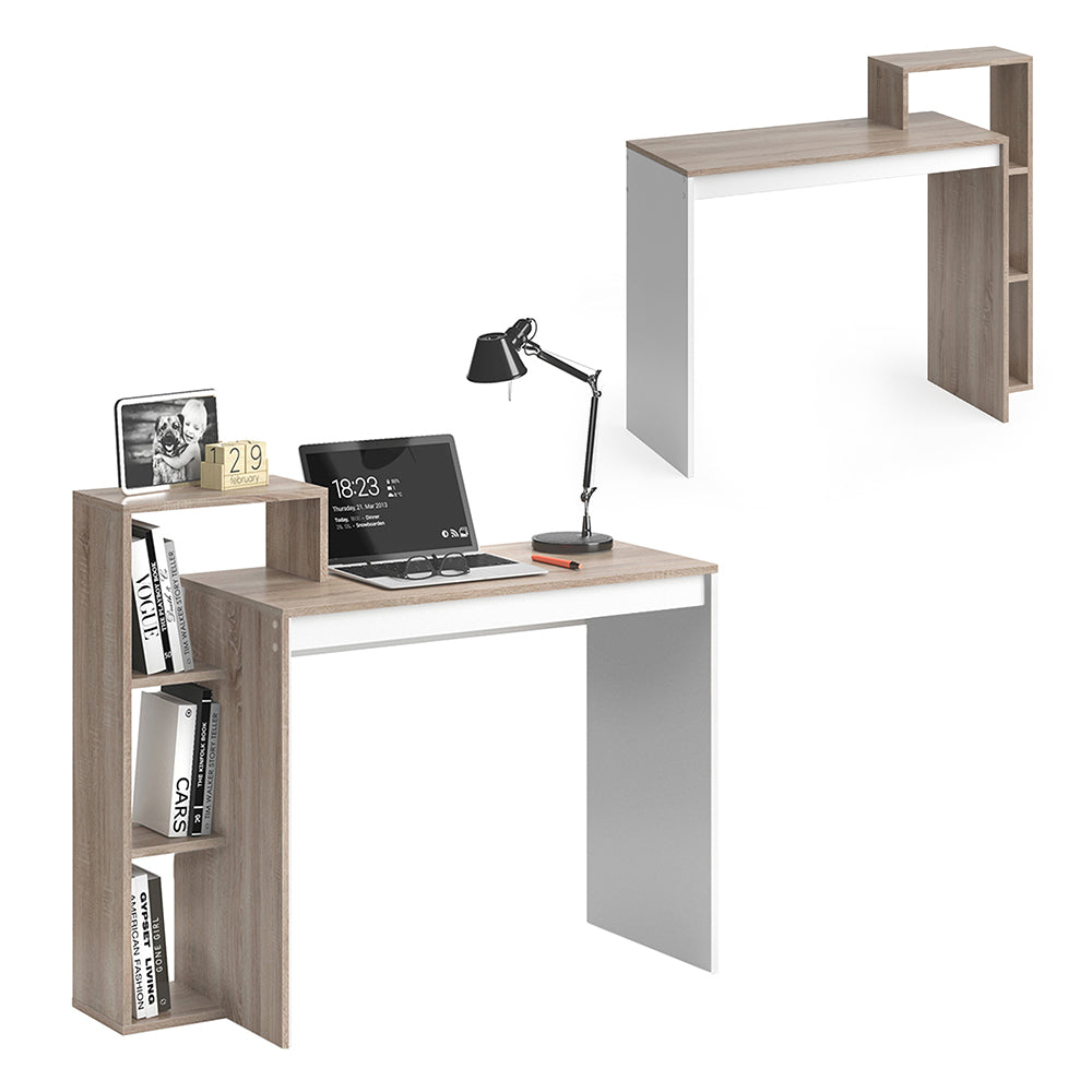 Vicco Scrivania con ripiani Sonoma 110 x 40 cm