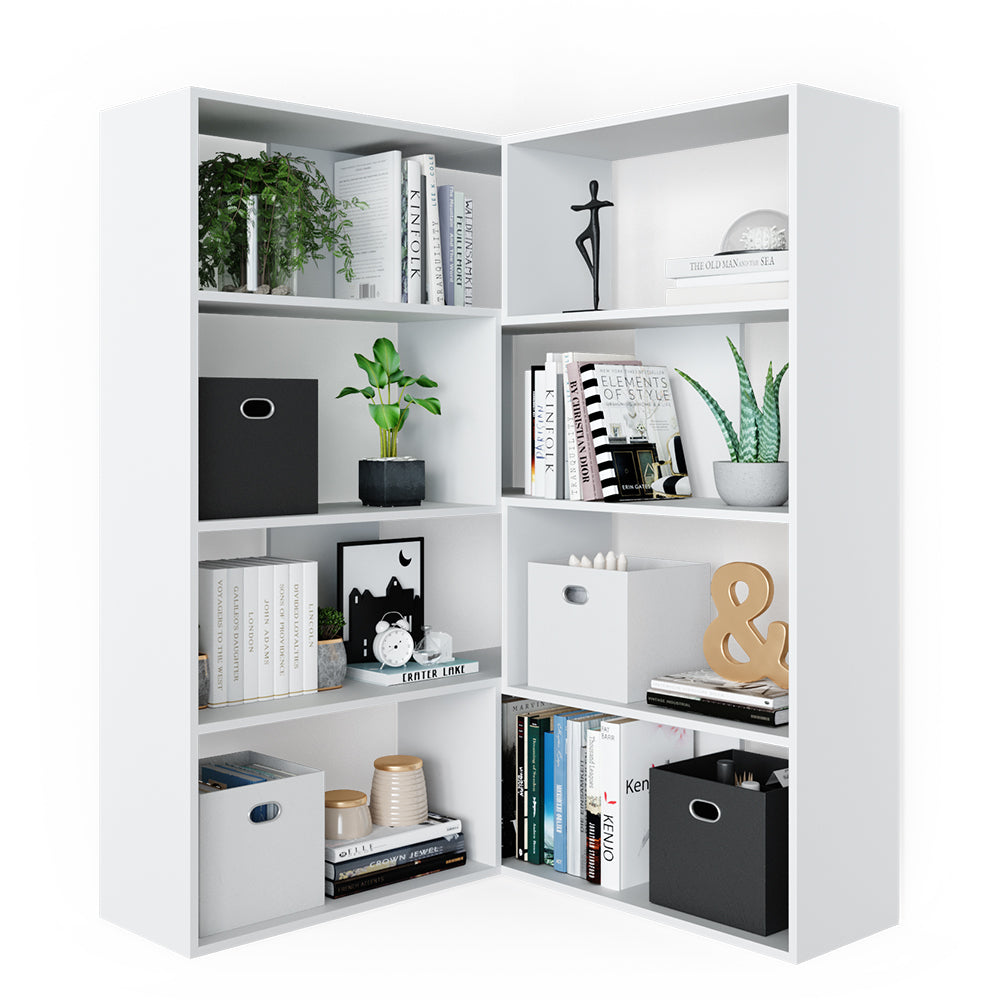 Vicco Scaffale angolare Bianco 170 x 142.4 cm