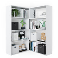 Vicco Scaffale angolare Bianco 170 x 142.4 cm