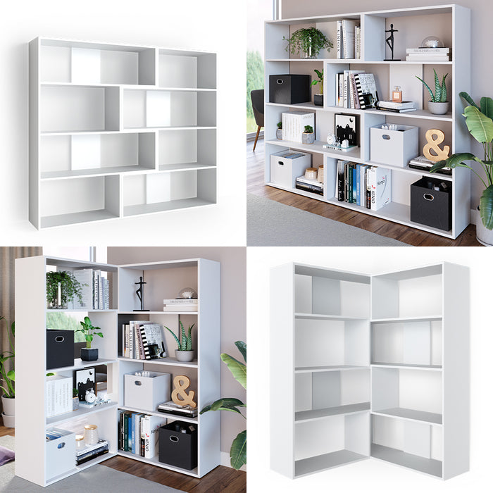 Vicco Scaffale angolare Bianco 170 x 142.4 cm