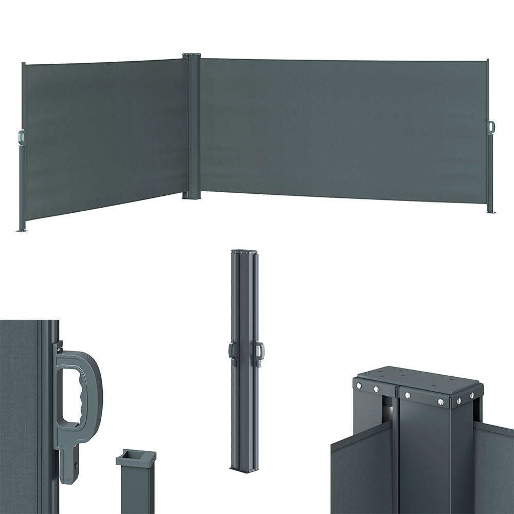 OK-Living Tenda laterale Antracite 300 x 160 cm